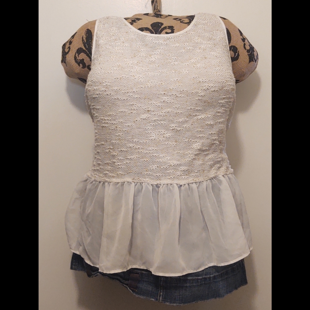 No boundaries Ivory Tank Top (shirt only)